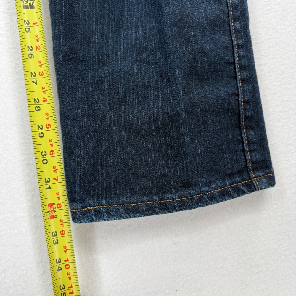 Wrangler Q-Baby Jeans Womens 9/10 x 34 Dark Wash Bootcut Ultimate Riding WRQ20DD - Picture 6 of 10